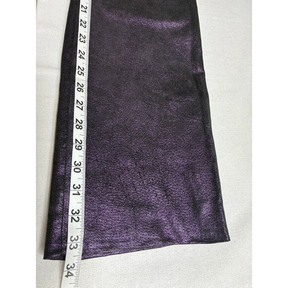 Venus Williams By Wilsons Leather 2 Pc Set Jacket and Pants Puple Size 8 - Picture 14 of 15